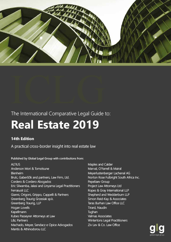 The International Comparative Legal Guide to: Real Estate 2019 (Japan Chapter)